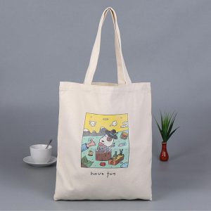 Woven tote bag natural