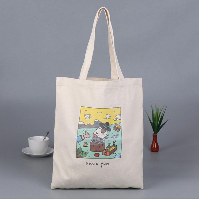 Woven tote bag natural