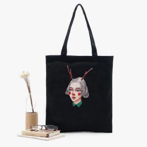 Woven Tote Bag black